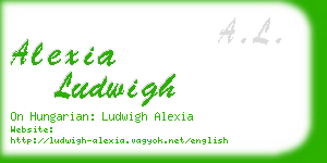 alexia ludwigh business card